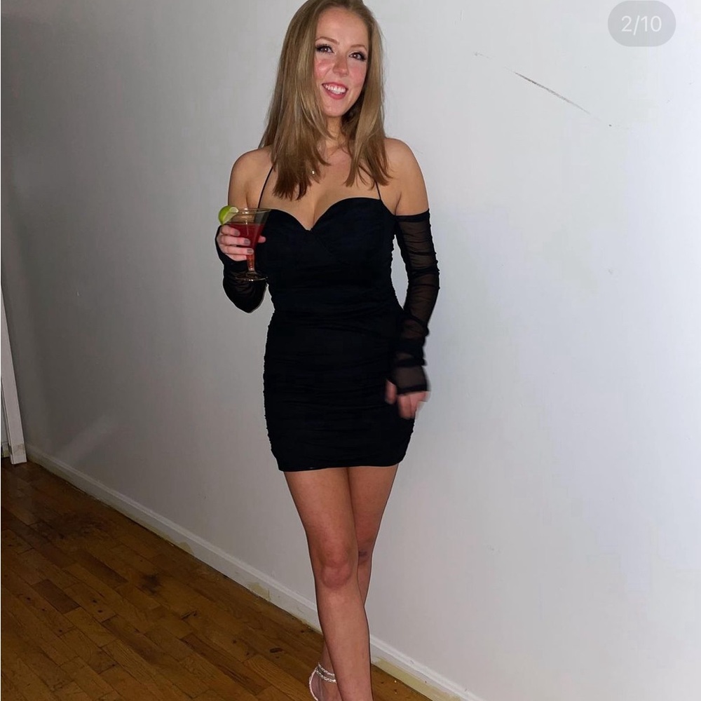 Black cocktail dress